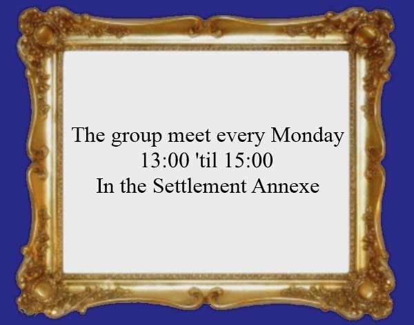 The group meet every Tuesday 12 until 2pm in the annex
